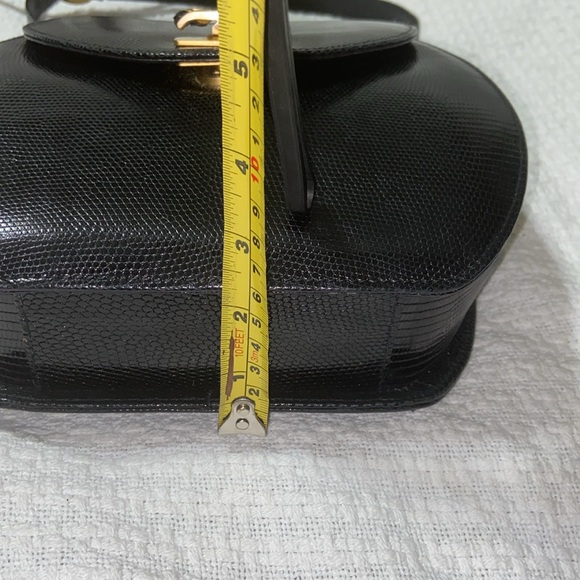 RARE vintage Revillon lizard embossed leather Bag - Picture 15 of 16